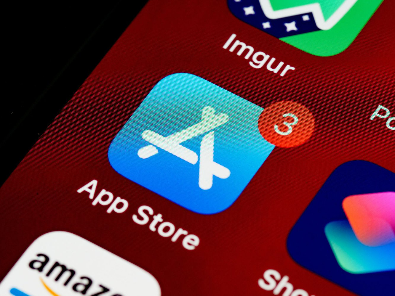 iPhone screen showing app store icon